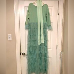 Mint green maxi dress